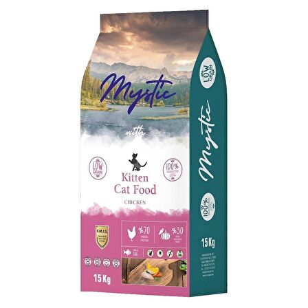 Mystic Az Tahıllı Yavru Kedi Maması Tavuklu 15kg