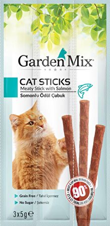 Gardenmix Somonlu Kedi Stick Ödül 3*5g