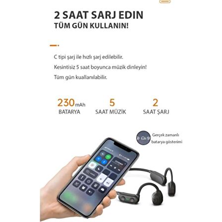 Peeq AS10 Plus 35 gr Ağırlık Suya Dayanıklı Sporcu Bluetooth Kulaklık