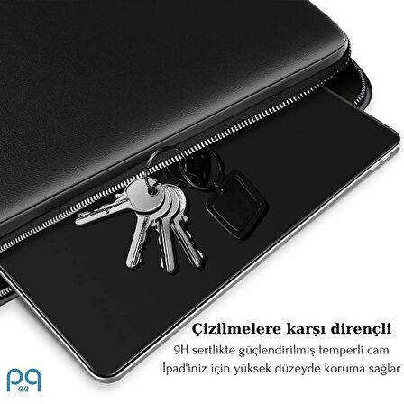 Peeq İpad 9.7 İnç 2018 (6.Nesil) Privacy Tablet Hayalet Full Glue Temperli Ekran Koruyucu