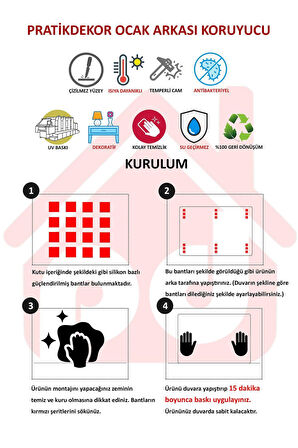 Disegno Cam Ocak Arkası Koruyucu | Gün Batımı