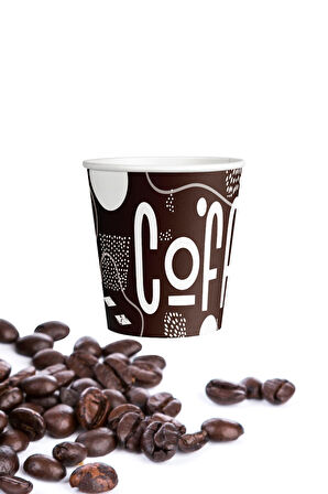 Alsepeteavm  Roll-up Türk Kahvesi Ve Espresso Karton Bardak 4oz 10lu