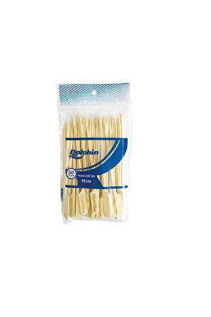 Alsepeteavm  Dolphin Yassı Çöp Şiş 15cm 50li