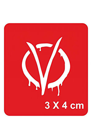 Alsepeteavm V for Vendetta Tattoo Geçici Dövme Şablonları Kına Kalıpları