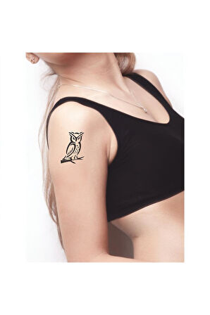 Alsepeteavm Benekli Baykuş Tattoo Geçici Dövme Şablonları Kına Kalıpları
