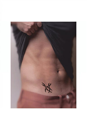 Alsepeteavm Tribal Dikenli Tel-1 Tattoo Geçici Dövme Şablonları Kına Kalıpları