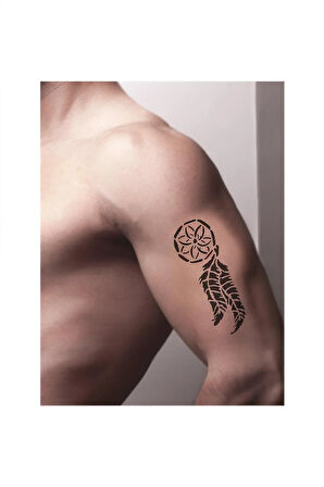 Alsepeteavm Düş Kapanı Tüy Tattoo Geçici Dövme Şablonları Kına Kalıpları