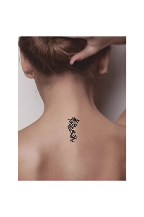Alsepeteavm Klasik Ejderha Tattoo Geçici Dövme Şablonları Kına Kalıpları