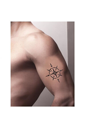 Alsepeteavm Rota Pusula  Tattoo Geçici Dövme Şablonları Kına Kalıpları