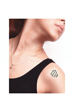 Alsepeteavm Zihin Beden Ruh Üçlemesi Tattoo Geçici Dövme Şablonları Kına Kalıpları