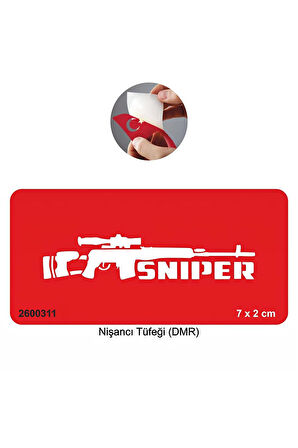 Alsepeteavm Sniper Silah  Tattoo Geçici Dövme Şablonları Kına Kalıpları