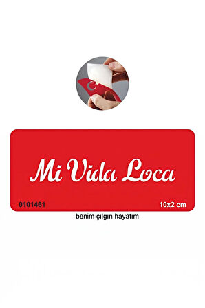 Alsepeteavm Benim Çılgın Hayatım(İspanyolca)  Tattoo Geçici Dövme Şablonları Kına Kalıpları