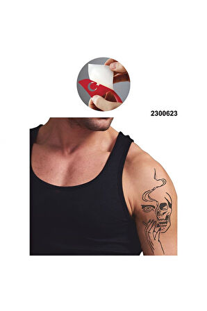 Alsepeteavm Tiryaki Kuru Kafa Tattoo Geçici Dövme Şablonları Kına Kalıpları