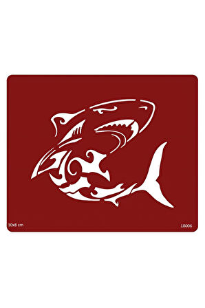 Alsepeteavm Köpek Balığı Shark Geçici Dövme Kalıbı