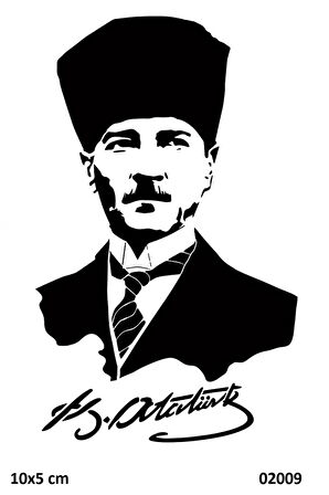 Alsepeteavm Kemal Atatürk Geçici Dövme Şablonu
