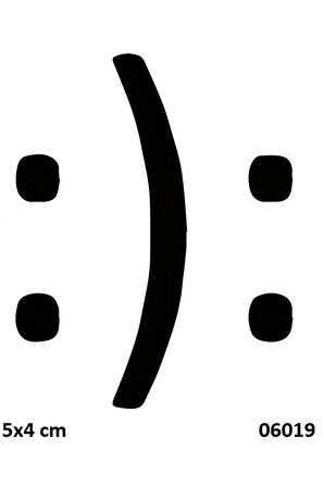 Alsepeteavm Gülen Ve Üzgün Emoji Geçici Dövme Şablonu
