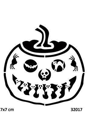 Alsepeteavm Cadı Kabak Hallowen Geçici Dövme Şablonu