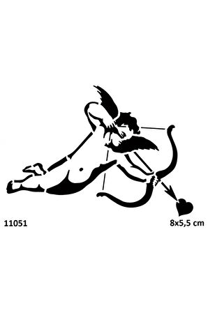 Alsepeteavm Eros Aşk Oku Geçici Dövme Şablonu Stencil Kalıp