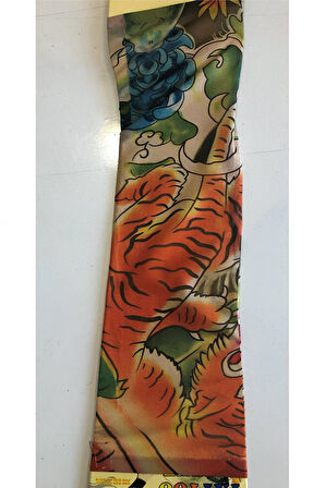 Alsepeteavm Çift Kol Giyilebilir Dövme Kaplan Desenler Tattoo Sleeve