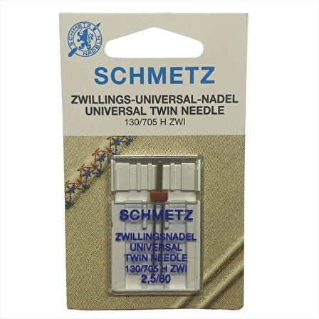 Ev Tipi Aile Dikiş Makinesi Çiftli Dikiş İğnesi / 130/705 H ZWI 2.5/80