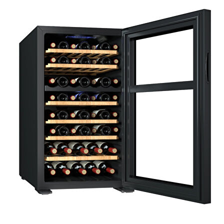 Berfmann Çift Bölmeli Şarap Dolabı ve Soğutucu (52 Şişelik)