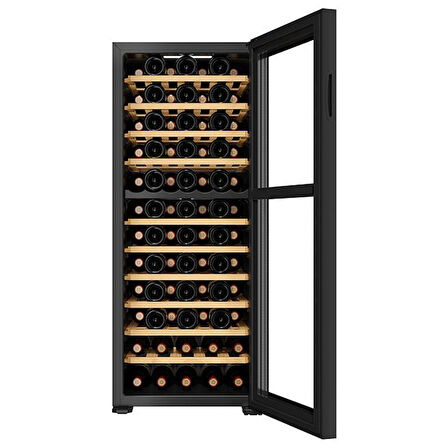 Berfmann Çift Bölmeli Şarap Dolabı ve Soğutucu (80 Şişelik)