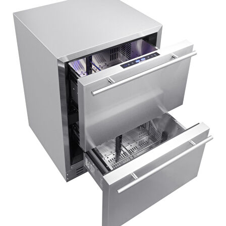 Berfmann Outdoor Tezgah Altı Ankastre Buzdolabı (Çekmeceli) - BUR113-DSS