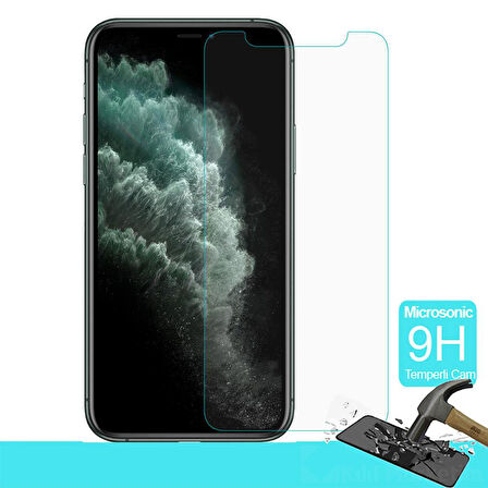 i-Stone 9H Temperli Kırılmaz Cam/ Ekran Koruyucu iPhone 11 Pro Uyumlu