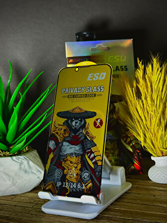 i-STONE PRIVACY (HAYALET) - ANTI DUST/STATIC FULL GLASS EKRAN KORUYUCU - IPHONE 14 PLUS