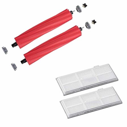 Roborock S7 Max V Robot Süpürge Uyumlu 4'lü -Yedek Parça Seti