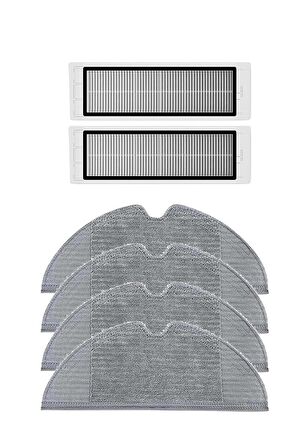 Xiaomi Trouver LDS Robot Süpürge Uyumlu 6'lı Yedek Parça Seti