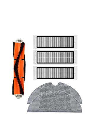 Xiaomi Trouver LDS Robot Süpürge Uyumlu 6'lı Yedek Parça Seti