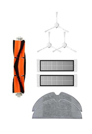 Xiaomi Trouver LDS Robot Süpürge Uyumlu 8'li Yedek Parça Seti