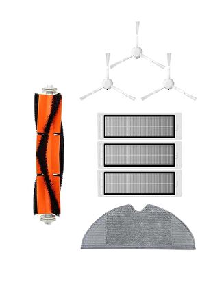 Xiaomi Trouver LDS Robot Süpürge Uyumlu 8'li Yedek Parça Seti