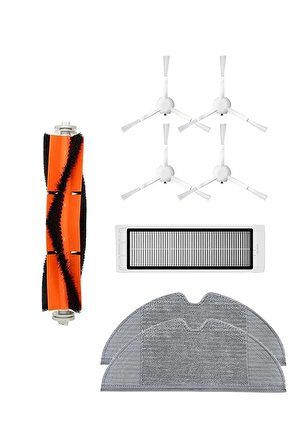 Xiaomi Trouver LDS Robot Süpürge Uyumlu 8'li Yedek Parça Seti