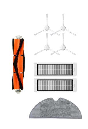 Xiaomi Trouver LDS Robot Süpürge Uyumlu 8'li Yedek Parça Seti