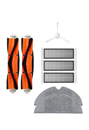 Xiaomi Trouver LDS Robot Süpürge Uyumlu 8'li Yedek Parça Seti