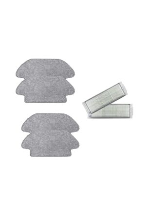 Xiaomi Mop Pro Robot Süpürge Uyumlu 6'lı Yedek Parça Seti