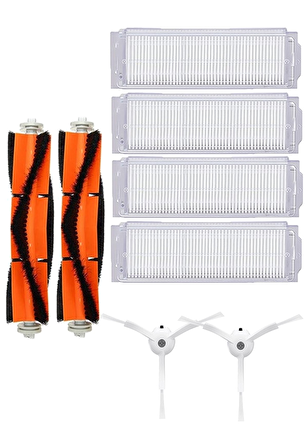 Xiaomi Vacuum Mop 2 Pro Robot Süpürge Uyumlu 8'li Yedek Parça Seti