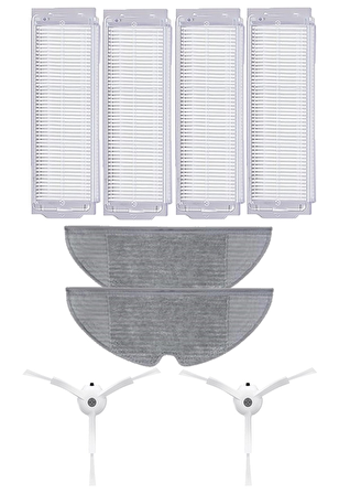 Xiaomi Vacuum Mop 2 Pro Robot Süpürge Uyumlu 8'li Yedek Parça Seti