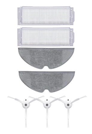 Xiaomi Vacuum Mop 2 Pro Robot Süpürge Uyumlu 7'li Yedek Parça Seti