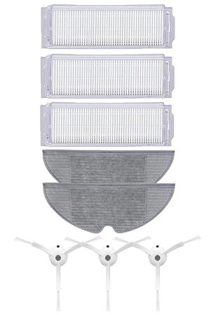 Xiaomi Vacuum Mop 2 Pro Robot Süpürge Uyumlu 8'li Yedek Parça Seti