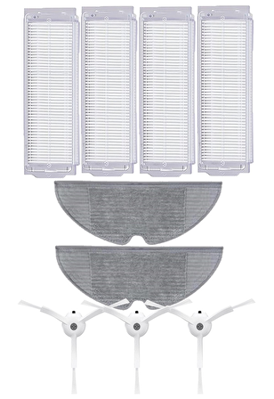 Xiaomi Vacuum Mop 2 Pro Robot Süpürge Uyumlu 9'lu Yedek Parça Seti