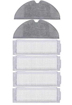 Xiaomi Vacuum Mop 2 Pro Robot  Süpürge Uyumlu 6'lu Yedek Parça Seti