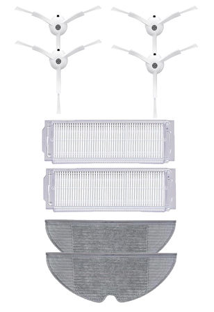 Xiaomi Vacuum Mop 2 Pro Robot  Süpürge Uyumlu 8'li Yedek Parça Seti