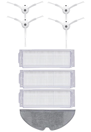 Xiaomi Vacuum Mop 2 Pro Robot Süpürge Uyumlu 8'li Yedek Parça Seti