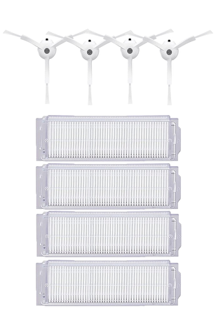 Xiaomi Vacuum Mop 2 Pro Robot  Süpürge Uyumlu 8'li Yedek Parça Seti