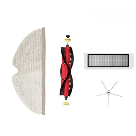 Roborock S6 Pure Robot Süpürge Uyumlu 4'lü Yedek Parça Seti