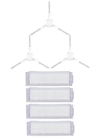 Xiaomi Mop Pro Robot Süpürge Uyumlu 7'li Yedek Parça Seti