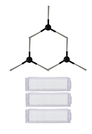 Xiaomi Mop Pro Robot Süpürge Uyumlu 6'lı Yedek Parça Seti